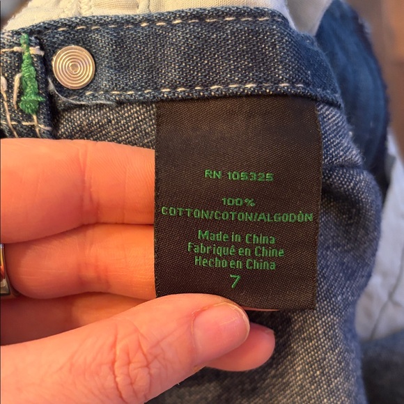 John Deere Blue Kids Overalls - Picture 4 of 5